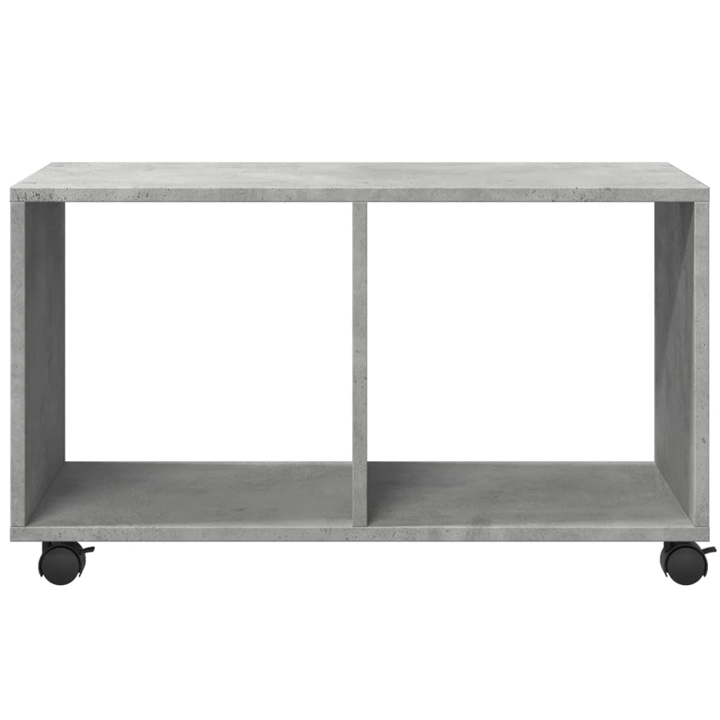 Mueble con ruedas gris cemento 72 x 33 x 42,5 cm de aglomerado