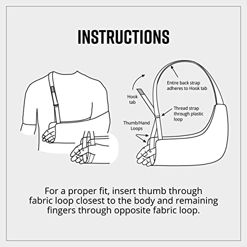 Joslin Ultimate Arm Sling®, Average Adult Sling – Arm Sling For Broken & Fractured Bones –Adjustable Arm, Shoulder & Rotator Cuff Support – Soft, Breathable, Cotton-Spandex Fabric #TOP5
