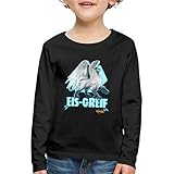 Schleich Eldrador EIS Greif Frost Kinder Premium Langarmshirt, 98-104, Schwarz