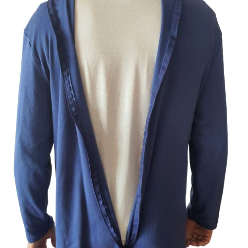 Ingrosso Mercerie Lcf Pigiama Intero Uomo Per Degenti, Cotone 100%, Prodotto In Italia (2XL) - 5