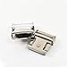 1-Inch Silver Color Heavy Duty Metal Side Release Buckles (Pack of 5Pcs) by DGQ