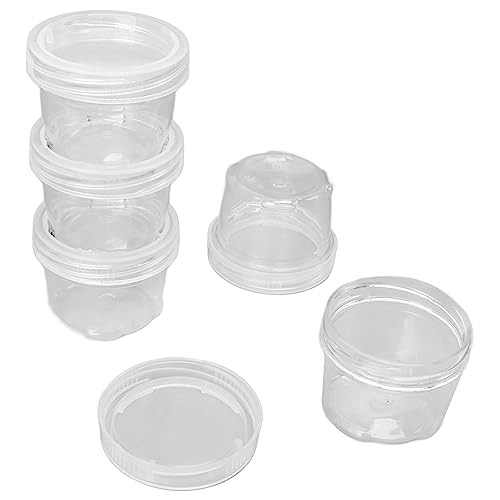 5PCS Przenośny Sos Sosowy Sos Sos Sosu z Pokrywkami, Kubki Przyprawowe do Kempingu, Wędkarstwo, Podróżowanie (WHITE)