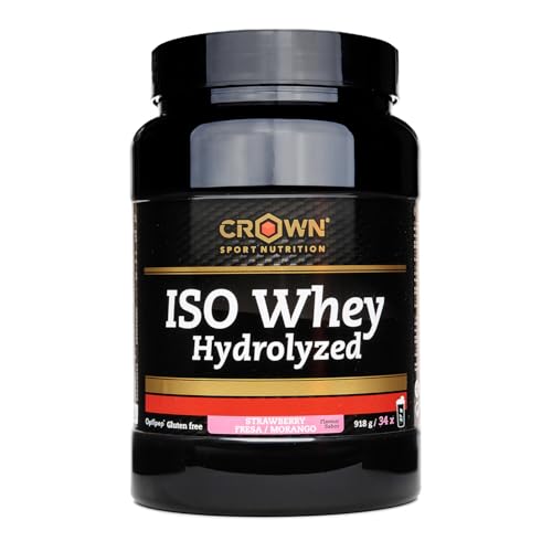 Crown Sport Nutrition ISO Whey Hydrolyzed | Proteína Aislada e Hidrolizada con Optipep® Sports 90 | > 81% proteína | Ultra-rápida absorción | 918 g (34 tomas)