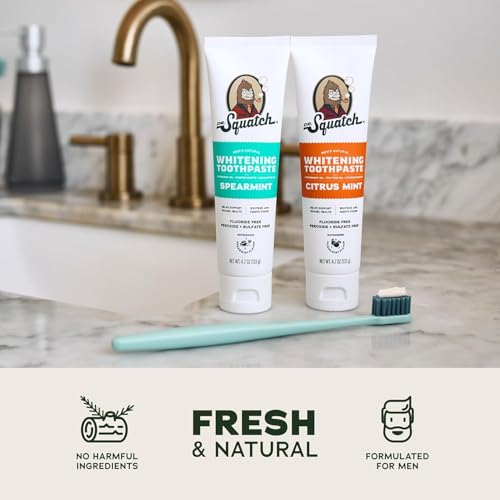 Dr. Squatch Hydroxyapatite Toothpaste Whitening, Fluoride Free (4.7oz, 2-Pack) - image 3