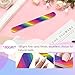 LNAUJS 12PCS Professional Double-Sided 100/180 Grit Nail Files Colorful Manicure Pedicure Tools