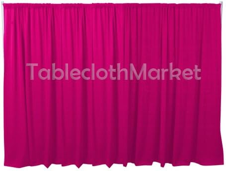 Polyester Backdrop 10 Ft Drape Background Pipe Display Curtain 120 x 60 fuchsia Hot Pink