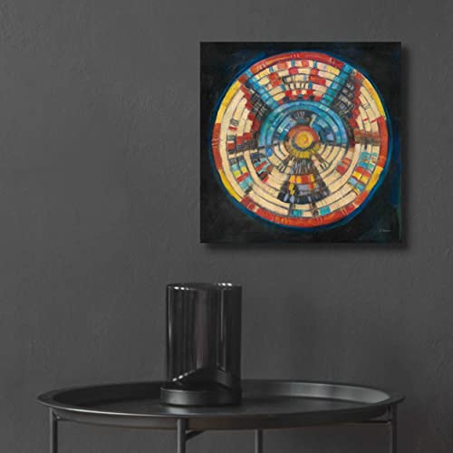 Epic Art 'Kachina Basket' By Carol Rowan, Acrylic Glass Wall Art, 12"X12" #TOP5