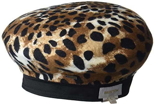 Brixton Women's Audrey Beret, Leopard, X-Small #TOP30