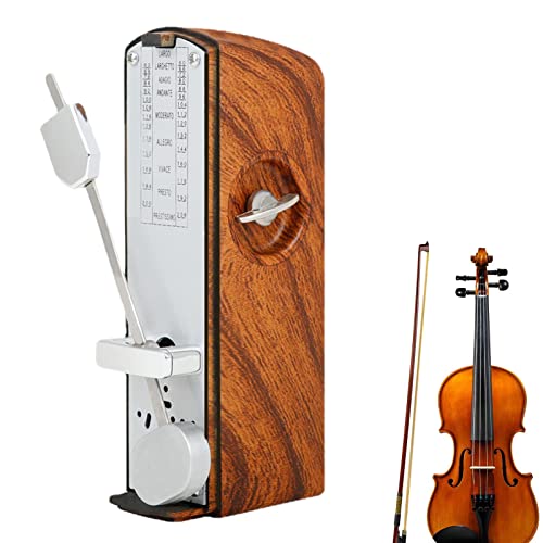 JOLUCE メトロノーム 機械式メトロノーム 振り子 ギター用メトロノーム 高精度 コンパクト振り子式 大音量 操作簡単 楽器 ピアノ練習 楽器演奏用 音楽 初心者 ギター学習ツール