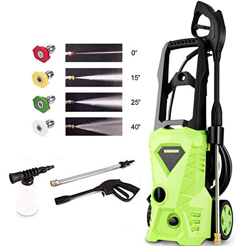 Homdox Pressure Washer, Power Washer with 2500 PSI,1.5GPM, (4) Nozzle Adapter, Longer Cables
