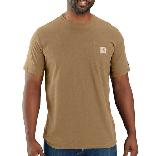 Image of Carhartt Men's Force Relaxed Fit Midweight Short-Sleeve Pocket T-Shirt