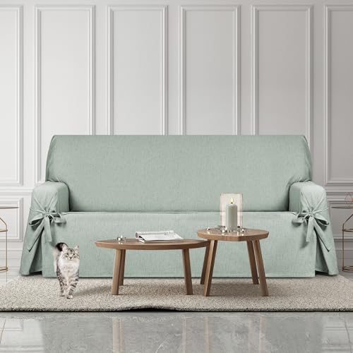 Housse de canapé antitache grise Eysa Mini chaise longue gauche