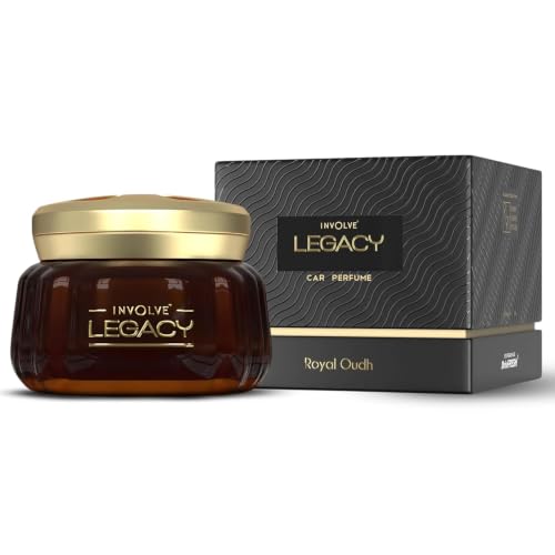 Image of Involve Your Senses Legacy Royal Oudh Car Perfume | Premium Long-Lasting Car Air Freshener | Luxury Car Fragrance | Car Interior Accessories | Car Perfume & Freshener | 50g