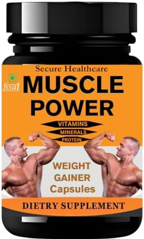 Muscle Power Capsule | Ayurvedic weight gainer I 100% Herbal I Gain Muscle mass I Gain and immunity I 30 capsules
