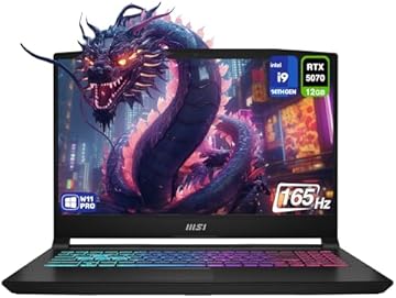 Katana 15 HX Gaming Laptop, Intel i9-14900HX, 64 GB DDR5 RAM, 2 TB PCIe SSD, 15.6" QHD+ (2560x1440) 165Hz Display, Nvidia G-Force RTX 5070, 4 Zone RGB Keyboard, W11 Pro, Black