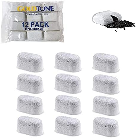 GoldTone Charcoal Water Filter 12 Pack For Petmate Replendish Fountains