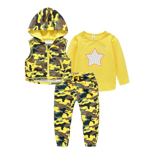 Image of Mud Kingdom Little Girls Jogger Sets Cute Stripe Stars 3 Piece School Wear