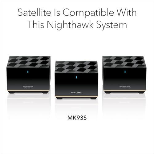 Image of NETGEAR Nighthawk Tri-Band Whole Home Mesh WiFi 6E Add-on Satellite (MS90) - Works with Your Nighthawk MK93S System - Adds Up to 2,500 sq. ft. Coverage - AXE5700 (Up to 5.7Gbps)