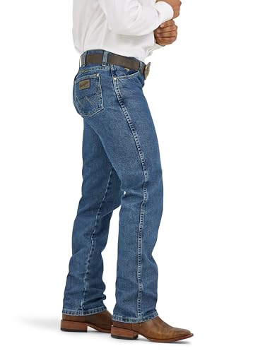 Wrangler Herren Jeans George Strait Cowboy Cut Slim Fit, Dark Stone, 36W / 30L – Ansicht 3