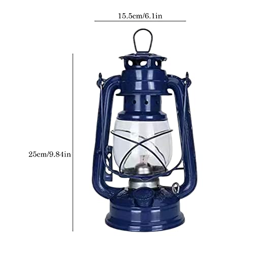 Naisicore Kerosene Lamp, 25Cm Vintage Hanging Hurricane Lamps, Retro Oil Burning Tent Lantern, Antique Table Lamps For Outdoor Camping Farmhouse Lighting Decoration (Black) #TOP2