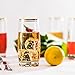 Zanzer 13.25 Oz Gold Glass Cup (Set of 6) - Elegant Drinking Glasses with Gold Accented Rim, Durable Glassware for Entertaining, Dining, Everyday Use - Ideal for Cocktails & Beverages