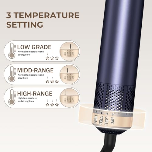 Image of 5 in 1 Hair Dryer Brush Set, Negative Ion Blow Dryer Brush Air Styler Curling Wrap Air Curler, Curling Iron Hair Styling Tools As A Gift for Straight /Curl /Drying /Smoothing
