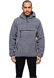 Brandit Teddyfleece Worker Pullover, Farbe: anthrazit, Größe: L