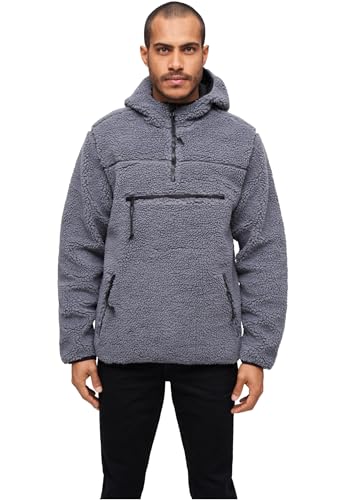 Brandit Teddyfleece Worker Pullover, Farbe: anthrazit, Größe: M