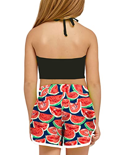 Image of Deerose Kids Hawaiian Swim Board Shorts Quick Dry Active Swim Trunk 5-14 Years