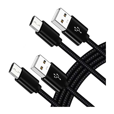 PS4 Controller Ladekabel 3M+3M Kabel für Playstation 4/Sony PS4/PS4 Slim/Nacon PS4 Pro/Xbox One/One S/One Elite/Microsoft One X Controllers,Micro Usb Datenkabel und Schnellladekabel,Schwarz Cover