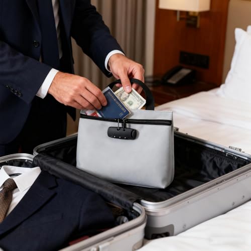 Monedero con cerradura de dígitos para guardar dinero, joyas y llaves 8