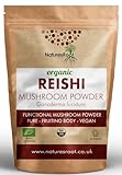 Nature’s Root Organic Reishi Mushroom Powder 200g | 100% Fruiting Body | Finely Ground Whole Mushroom | Vegan • No Additives • Certified Organic