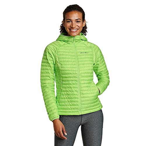 Eddie Bauer Women's MicroTherm 2.0 Down Hooded Jacket, Meadow, X-Small