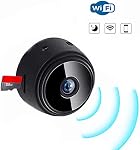 Mini Security Camera, 1080P HD WiFi Wireless Small Magnetic Camera with APP and Built in Battery for Home, Office, Car, Baby, Pet (Black)