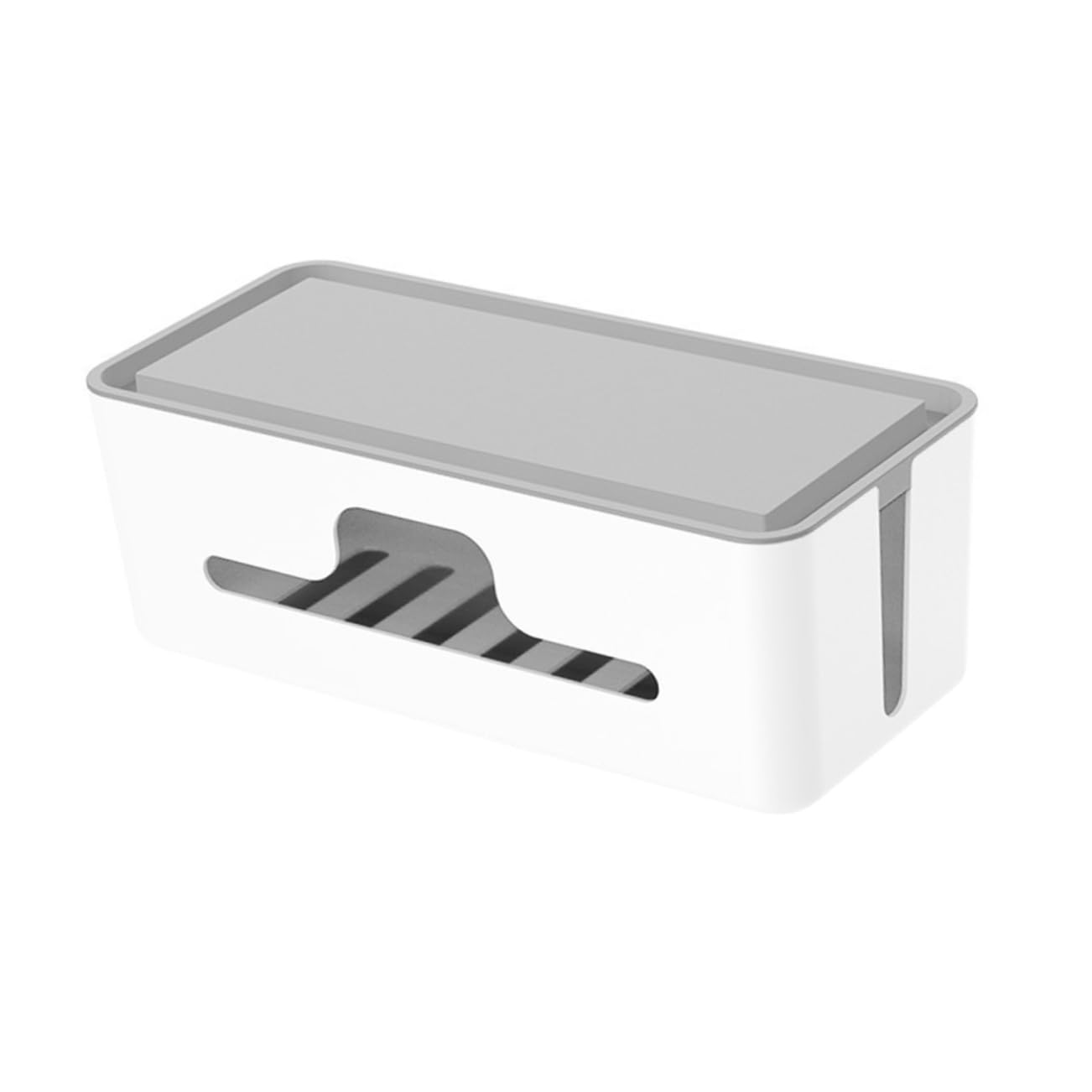 DOITOOL Organizador De Cables y Contenedor De Almacenamiento Multiusos para Escritorio, Diseño Ligero y Práctico, Gestión De Cables Apertura Frontal, Color, Uso Doméstico y Oficina