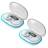 Auriculares Bluetooth para dormir de conducción ósea, auriculares inalámbricos 5.3 con cancelación de ruido para deportes, auriculares de fitness con pantalla digital LED, funda de carga, auriculares