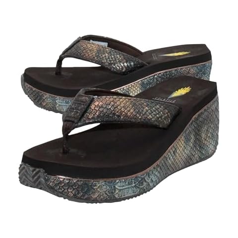 Volatile Women's Wedge Sandal, Brown Metallic, 7 Cover