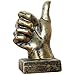 Produktbild LGYKUMEG Bronze Farbe Handgeste Figur Dekorative Kunst Skulptur, Harz Hand Skulptur Victory Finger Statue Haushalt Ja Gesten Modell Armband Halskette Stand,A