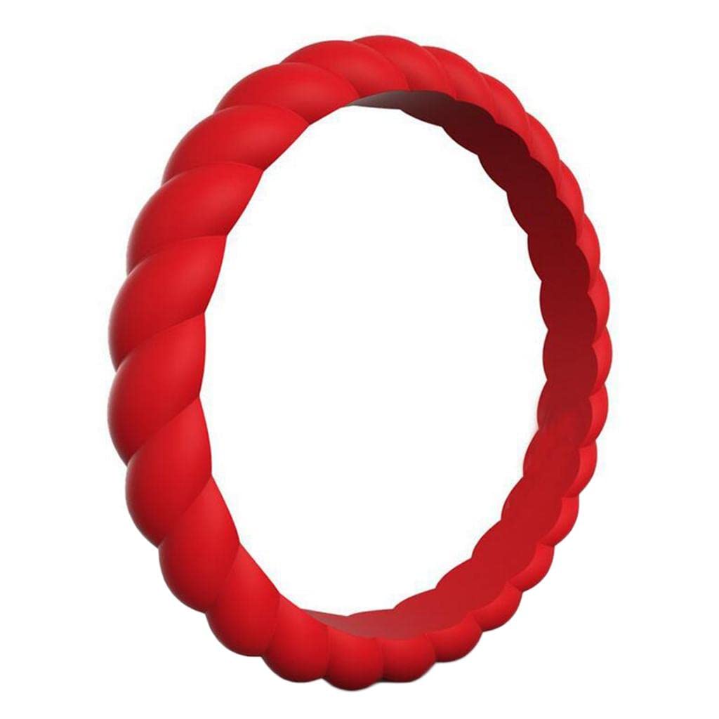 7Pcs 3mm Flexible Rubber Silicone Twist Wedding Finger Ring Band US Size5 |Jewelry & Watches | Fashion Jewelry | Rings-image-19