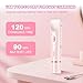 2-in-1 Electric Bikini Trimmer & Shaver for Women, Face & Body, Cordless Wet/Dry Waterproof Razor with Dual Blades, Detachable Washable Head, Long-Lasting Battery & Travel-Friendly Design