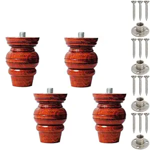 Paras | Luxury Wooden Sofa Leg and Furniture Leg Pack of 4 Piece