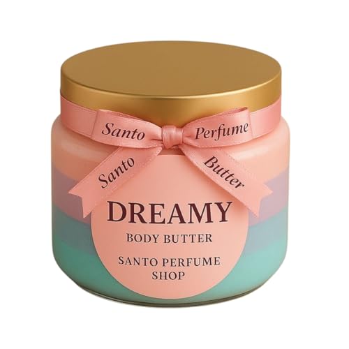 Santo Perfume Dreamy Manteiga Corporal, Hidratante Cremoso para o Corpo, 250g