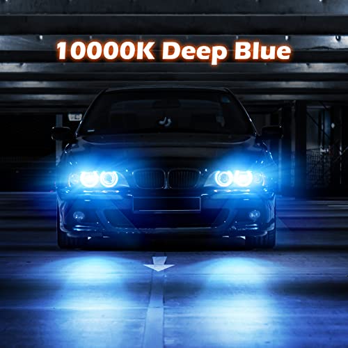 Iwanu D2S Hid Headlight Bulbs,Deep Blue 10000K 35W D2R Xenon Led Headlight Bulb 350% Brightness For Low Beam Replacement Bulbs 12V D2S Headlight For Car Pack Of 2 #TOP6