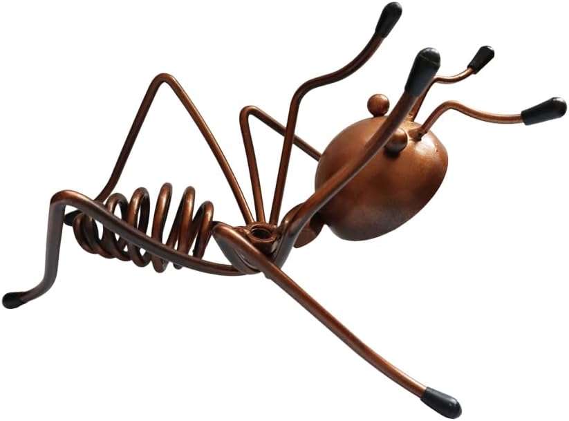 Soporte para botellas de vino de hormigas metálicas estante decorativo para botellas individuales para decoración del hogar, cocina, bar, regalo