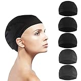 ★ Cap de la peluca de cúpula de 5 piezas: el paquete incluye la gorra de la cúpula de poliéster spandex de 3 pcs y la cúpula de malla de nylon de la cúpula de 2 pcs.