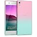 Produktbild kwmobile Hülle kompatibel mit Sony Xperia XA1 - Handyhülle - Handy Case Zwei Farben Pink Blau Transparent