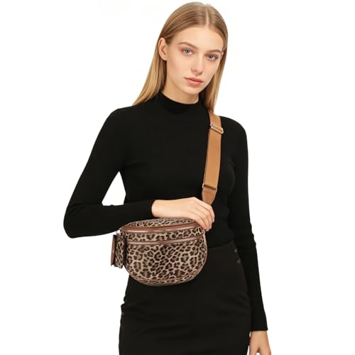 Image of Dyalsa Small Crossbody Bags for Women Canvas /PU Mini Crossbody Purse, Shoulder Bag Traveling Workout
