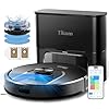 Tikom Robot Vacuum and Mop, 6000Pa Robotic Vacuum Cleaner with Self-Emptying Base, 90 Days Capacity, LiDAR Navigation, Home Mapping, Ideal for Pet Hair, Hard Floors, Carpet (L8000 Plus)