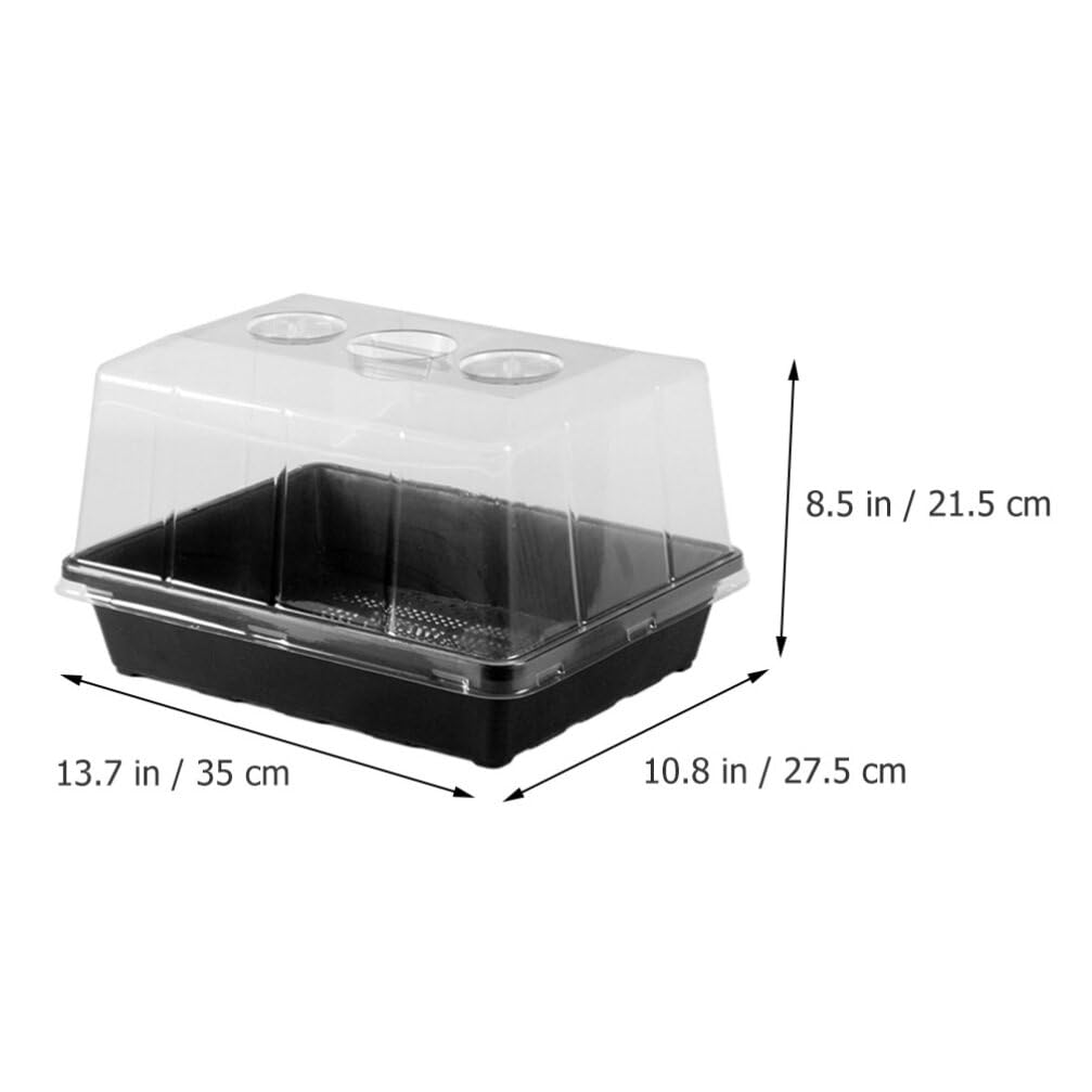 Happyyami Plateau de Semis avec Couvercle Haut en Plastique, 1 Set