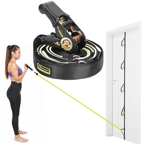 Door Anchor for Resistance Bands 5 Anchor Points, Heavy Duty Padded Door Anchor Door Hook, Must-Have...